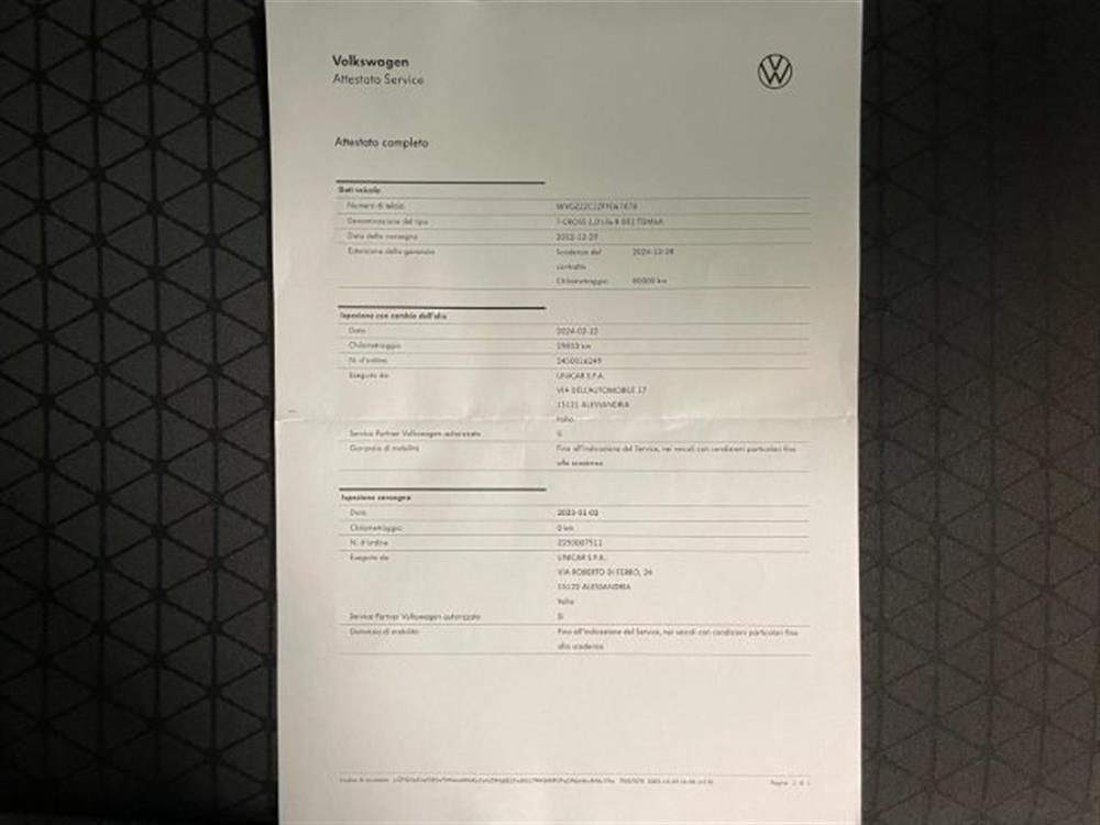 T-Cross T-Cross 1.0 benzina 110cv.