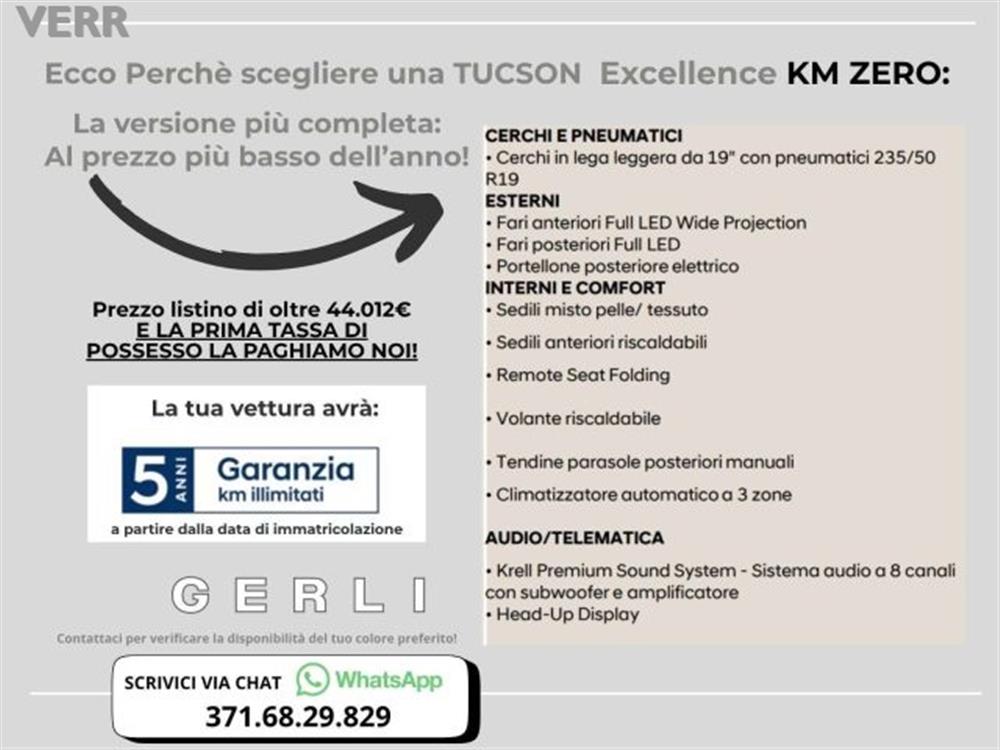 Tucson Tucson 1.6 hev Exellence 2w