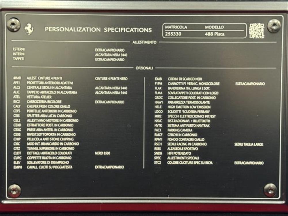 488 488 Coupé 3.9 Pista IVA