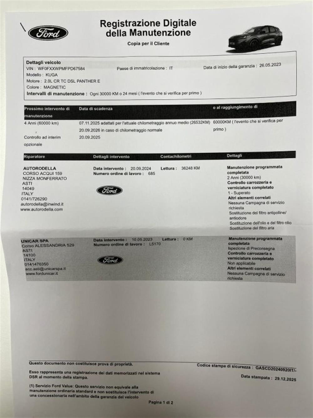 Kuga Kuga 2.0 diesel 120cv.