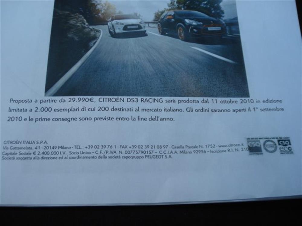 DS 3 DS 3 1.6 THP 200 Racing S