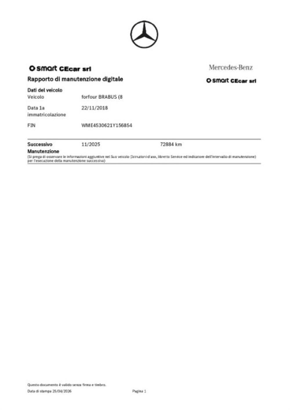 ForFour ForFour BRABUS 0.9 109 CV CA
