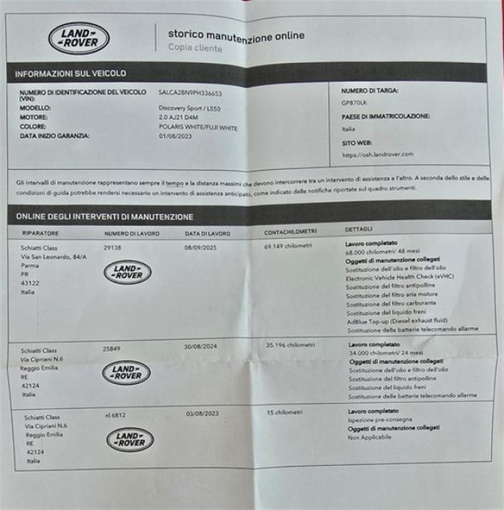 Discovery Sport Discovery Sport 2.0 eD4 163 CV AWD G