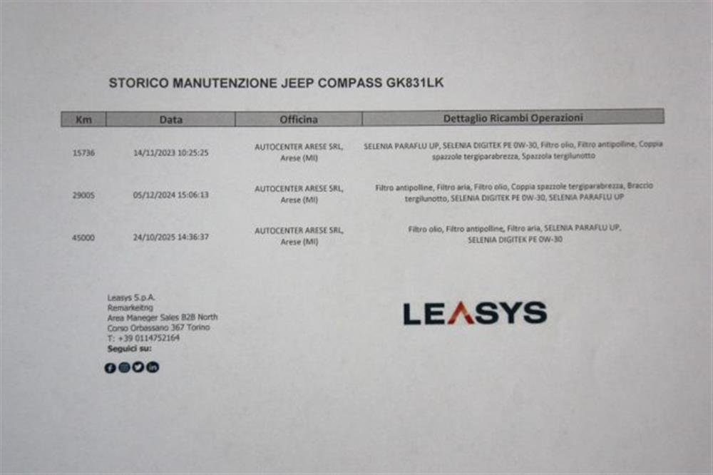 Compass Compass 1.3 Turbo T4 190 CV
