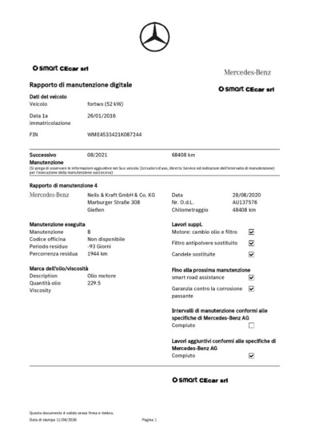 ForTwo ForTwo 70 1.0 PASSION TWINA