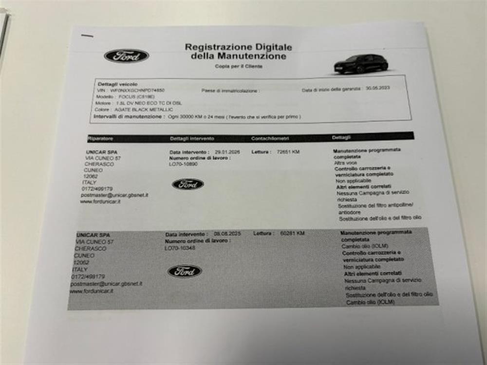 Focus Focus 1.5TDCI 115CV C.AUTO