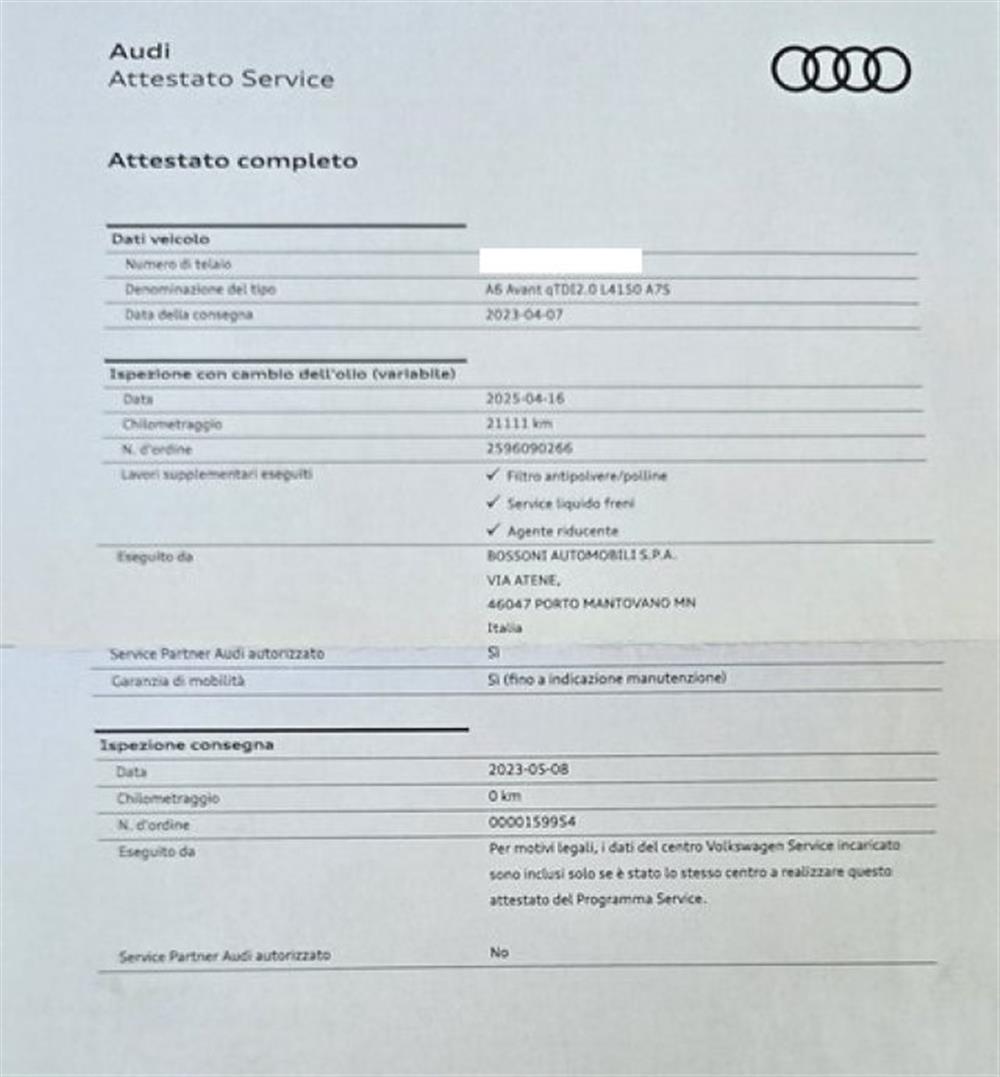 A6 A6 Avant 40 2.0 TDI qua