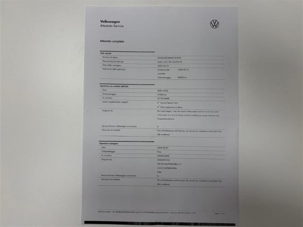 Golf Golf 1.5 ibrida/benzina 1