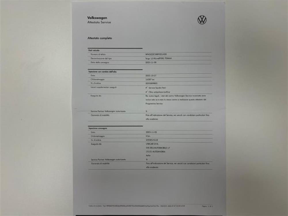 Taigo Taigo 1.0 Benzina 110cv.