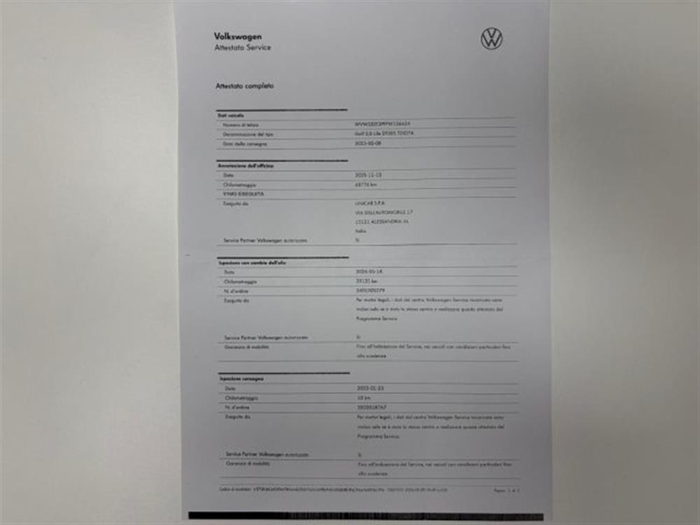 Golf Golf 2.0 Diesel 115cv.